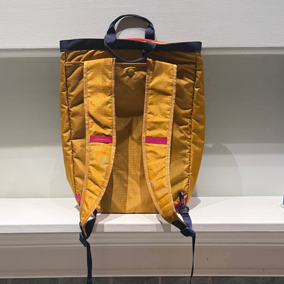 cotopaxi Yellow Roll-Top Backpack with Pink Trim - Picture 5 of 5